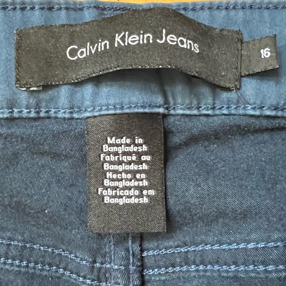 Calvin Klein Turquoise Stretch Jean size 16 - Picture 2 of 7